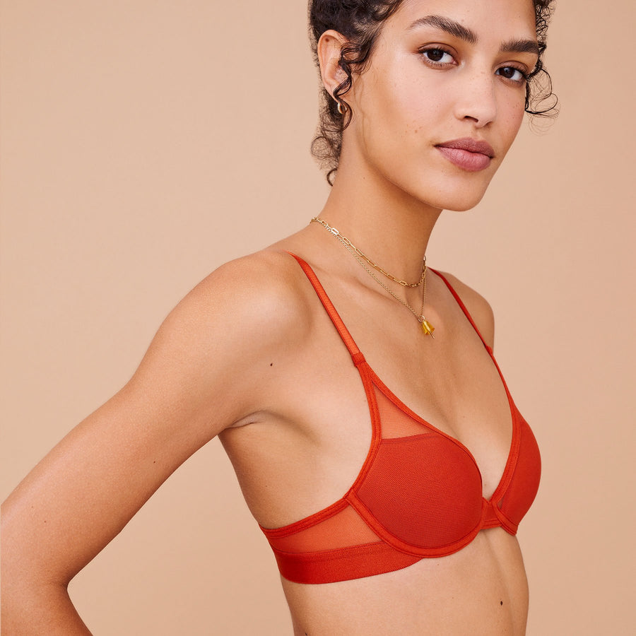 Mesh All You Bra Clay secondary image