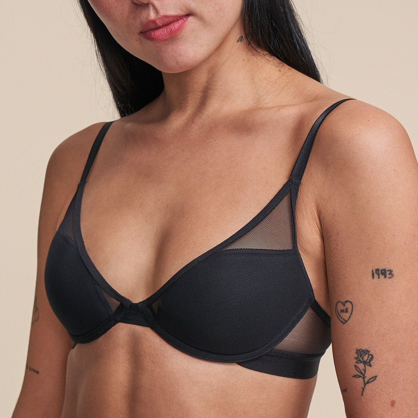Mesh All You Bra Black