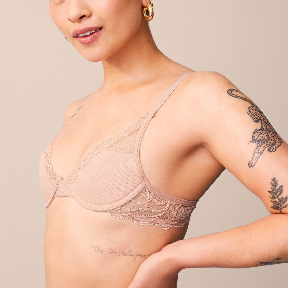 Laidback Lace Bra Sienna Rose